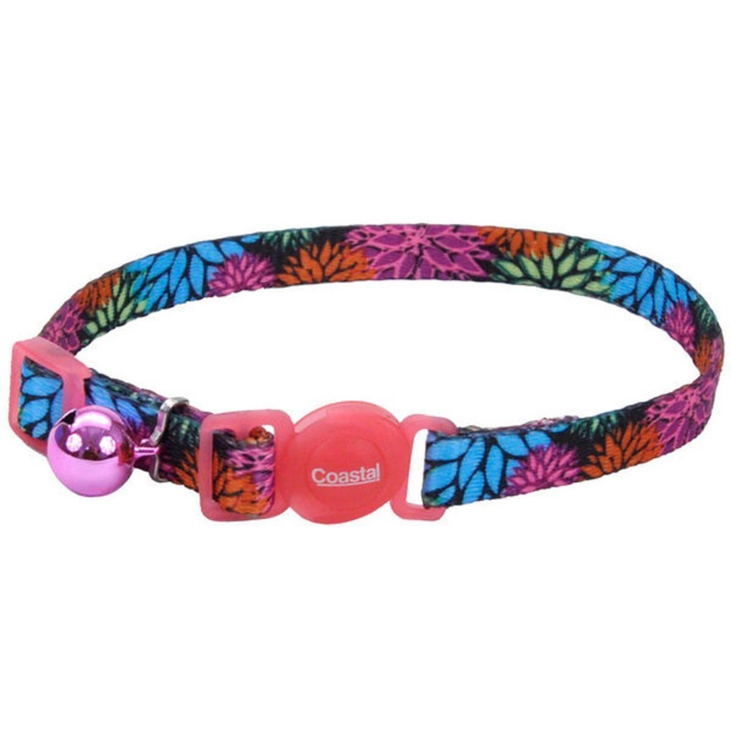 Coastal 3/8 Breakaway Cat Collar WildFlower 8-12