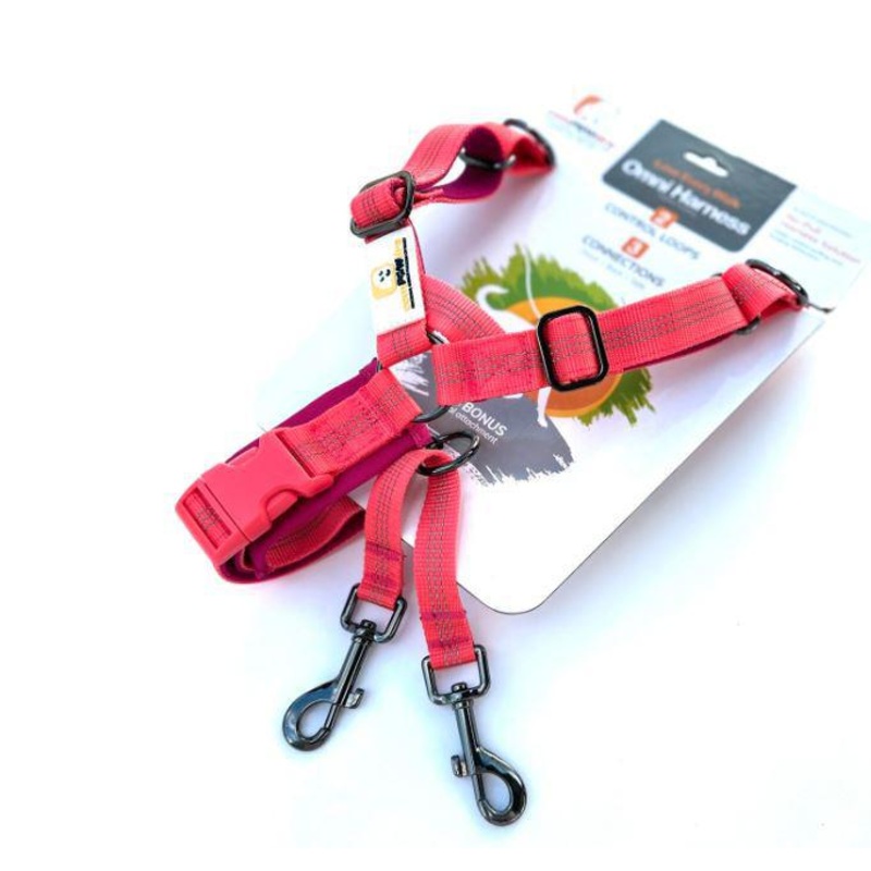 ComPAWdre Omni Harness Coral/Raspberry MD