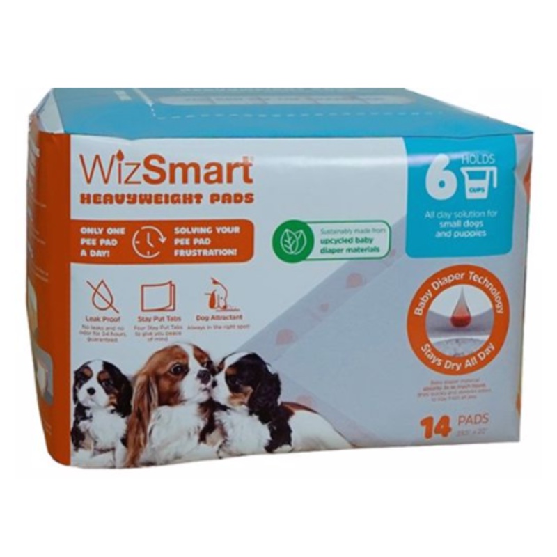 WizSmart Heavyweight dog Pads 23.5×22 14ct