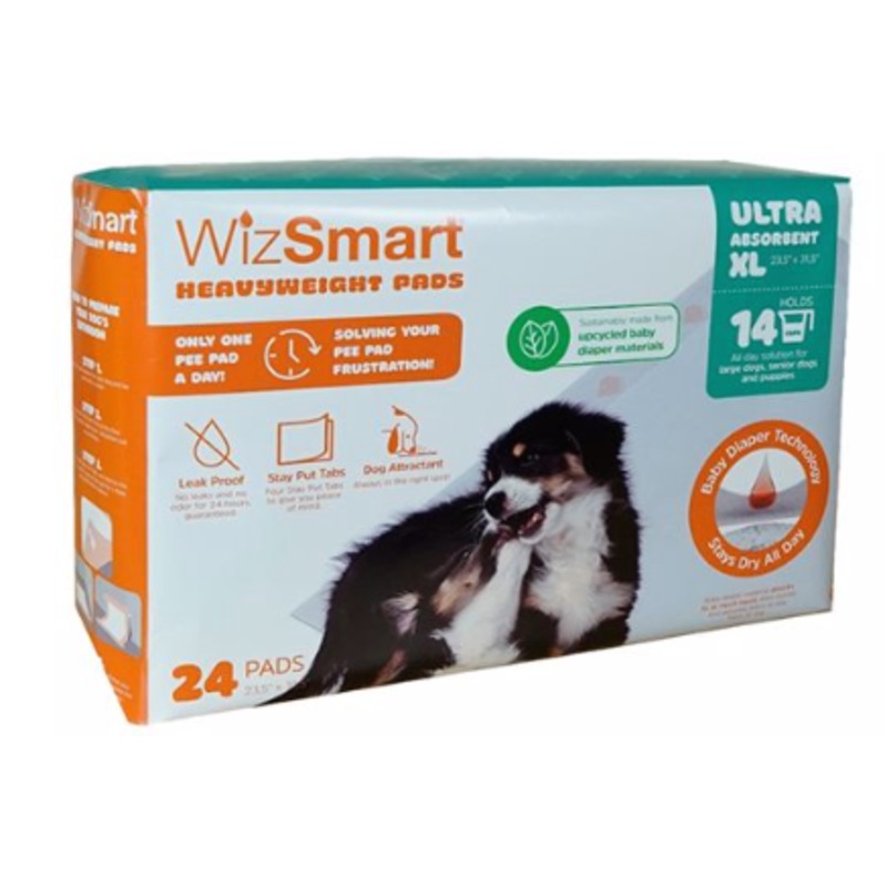 WizSmart Heavyweight dog Pads 23.5×31.5 24ct