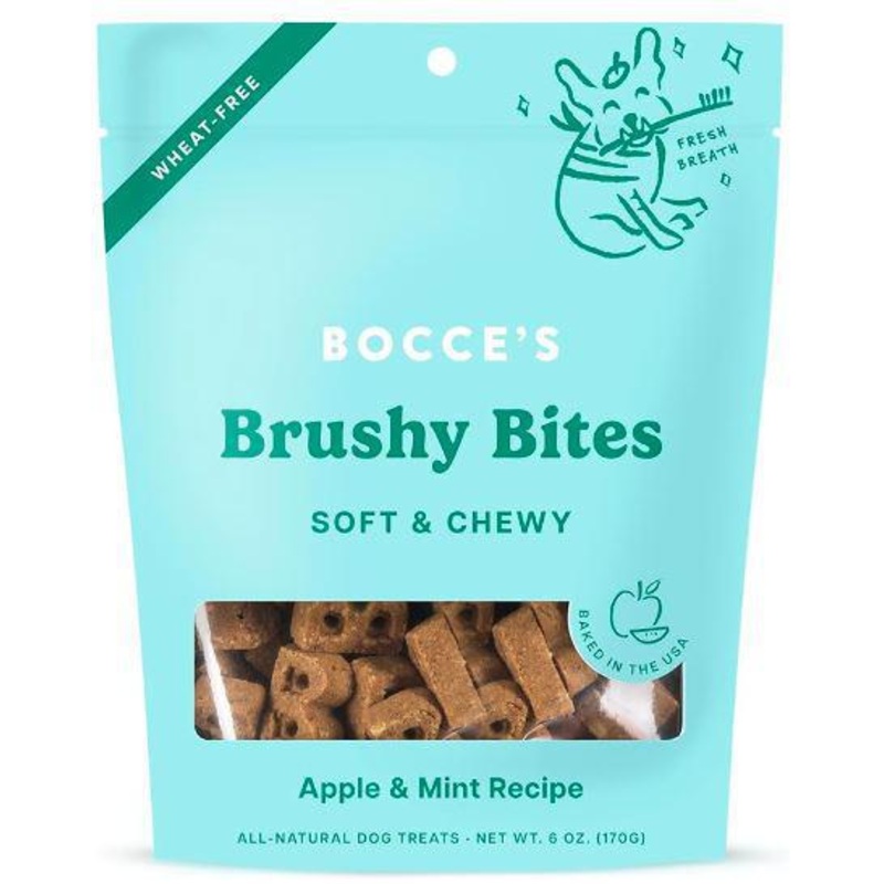 Bocce’s Bakery Brushy Bites Soft Chew 6z
