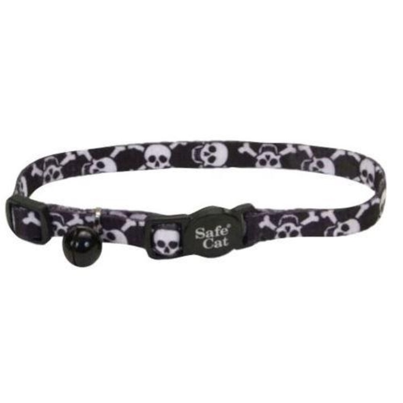 Coastal Adjustable Breakaway Cat Collar – Skull