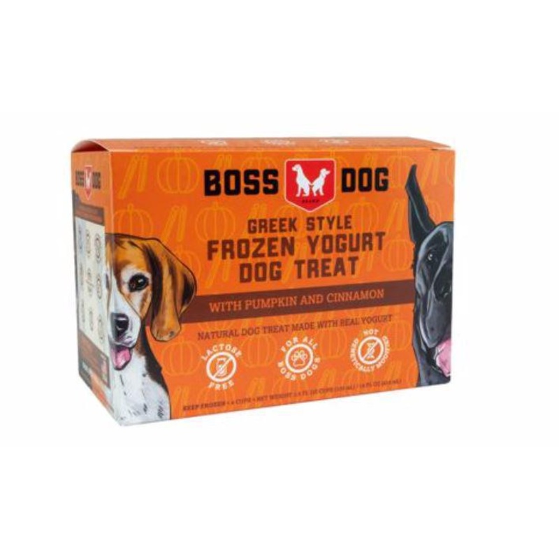 Boss Dog Yogurt Pumpkin/Cinnamon 3.5z /4pk