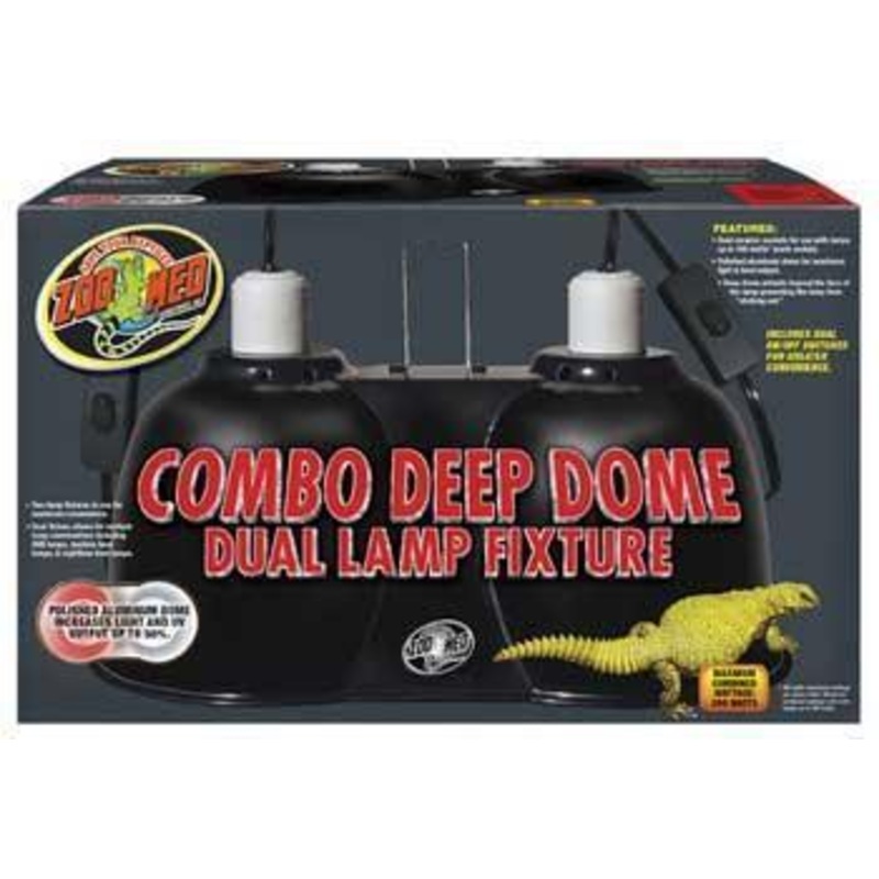 Zoo Med Deep Dome Dual Lamp LG