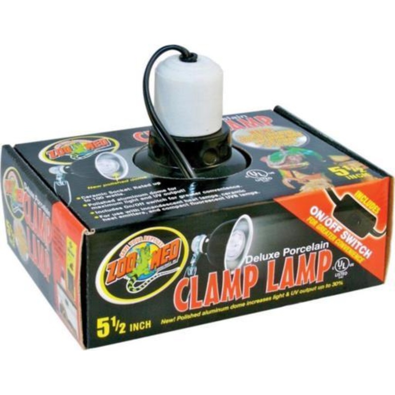Zoo Med Deluxe Porcelain Clamp Lamp 5.5