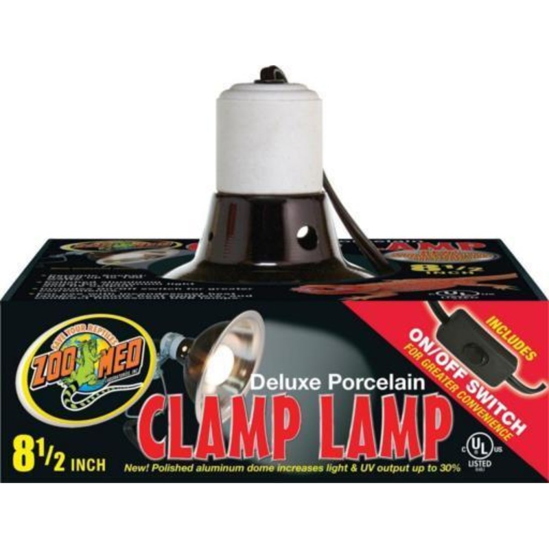 Zoo Med Deluxe Porcelain Clamp Lamp 8.5