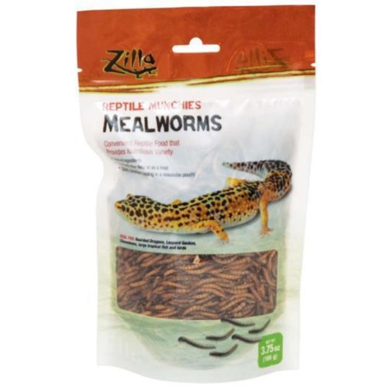 Zilla Reptile Mealworm Food 3.75oz