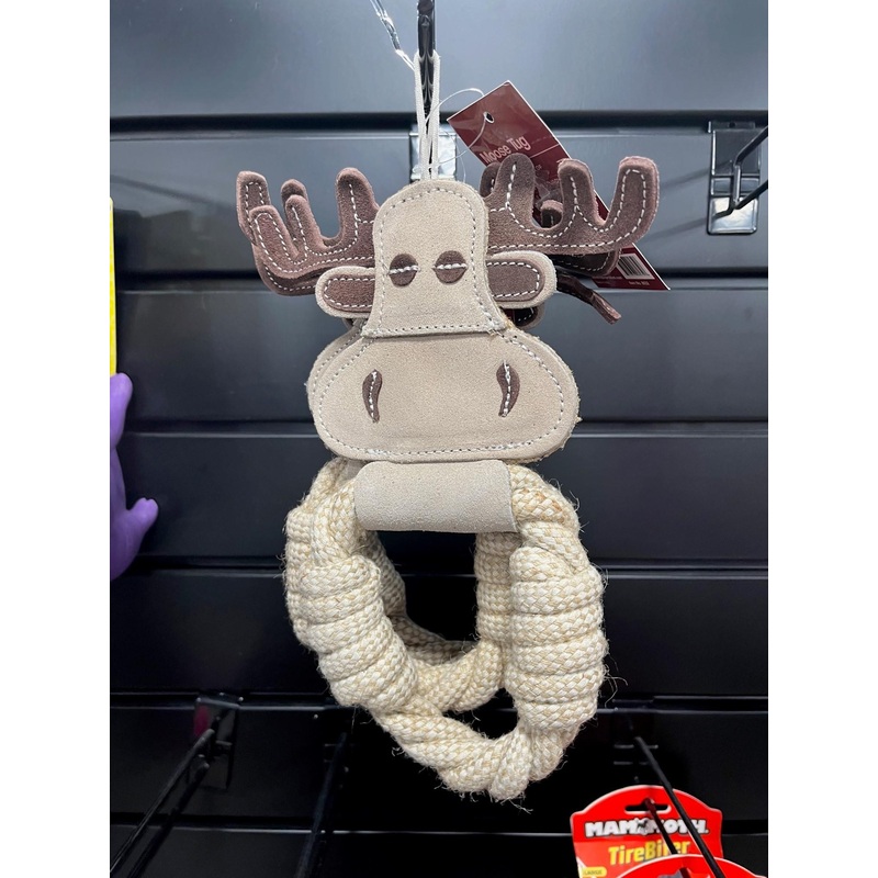 Advance Pet Cotton Tug Leather Moose