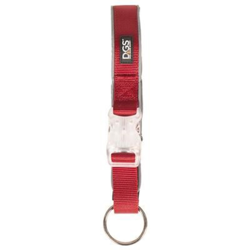 DGS Rechargeable Light Collar LG Red 2.5(51-63cm)