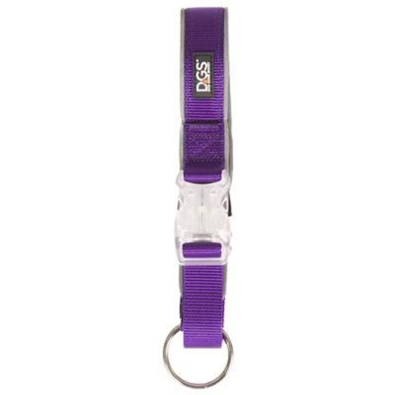 DGS Rechargeable Light Collar MD Purple 2 (41-51cm)