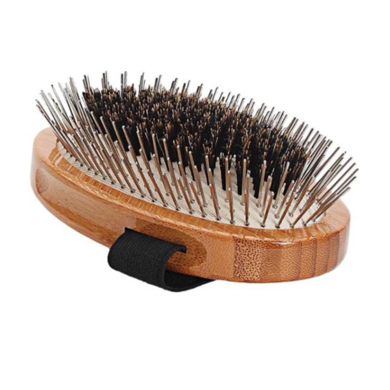 Bass Hybrid Groomer Palm Brush