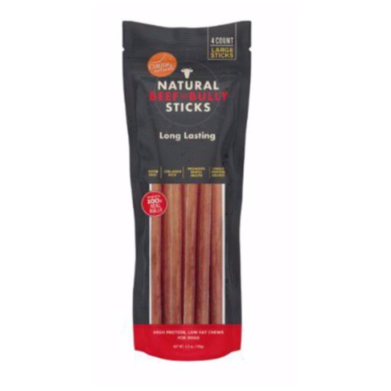 Canine Natural 10 Beef Bully Sticks 4pk