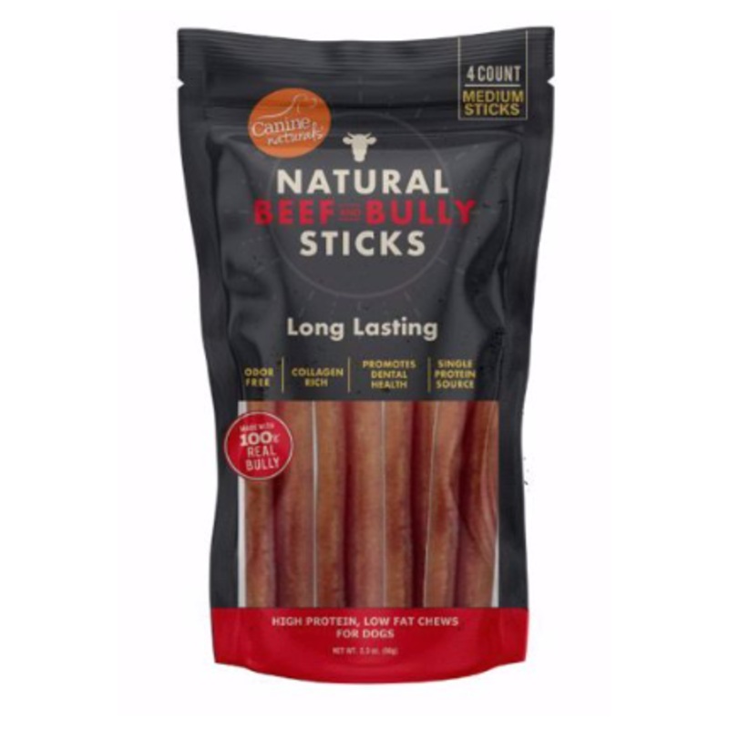 Canine Natural 5 Beef Bully Sticks 4pk