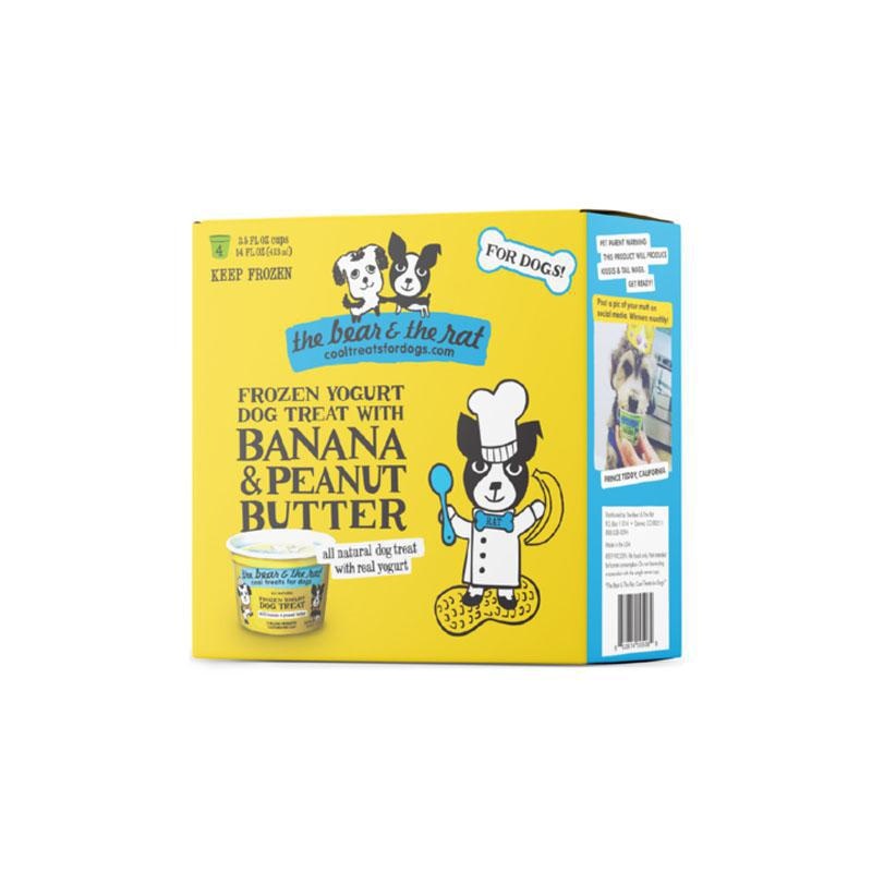 B&R Banana & Peanut Frozen Yogurt 3.5z / 4pk