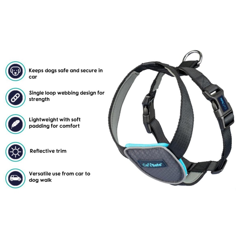 CarSafe Travel Harness SM Black