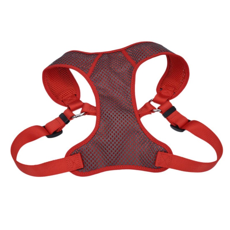 Coastal 5/8 Soft Harness Gray/Red 16-19