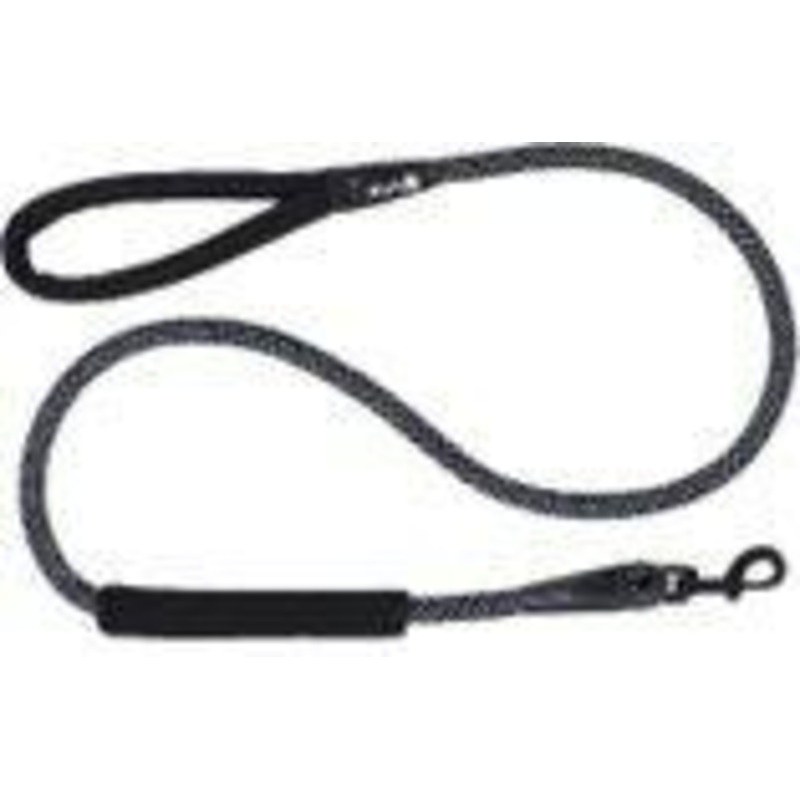 Alcott Rope Leash w/ Grip Black