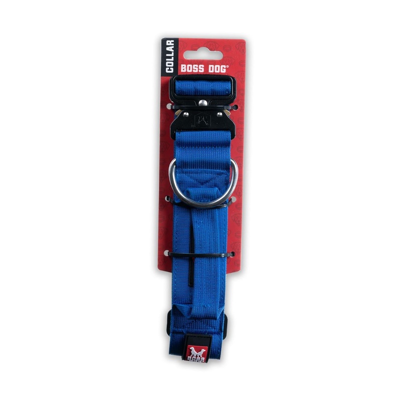 Boss Dog Collar 1.5 Large Blue (17-22)