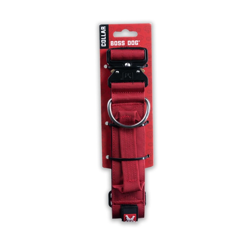 Boss Dog Collar 1.5 Large Red (17-22)