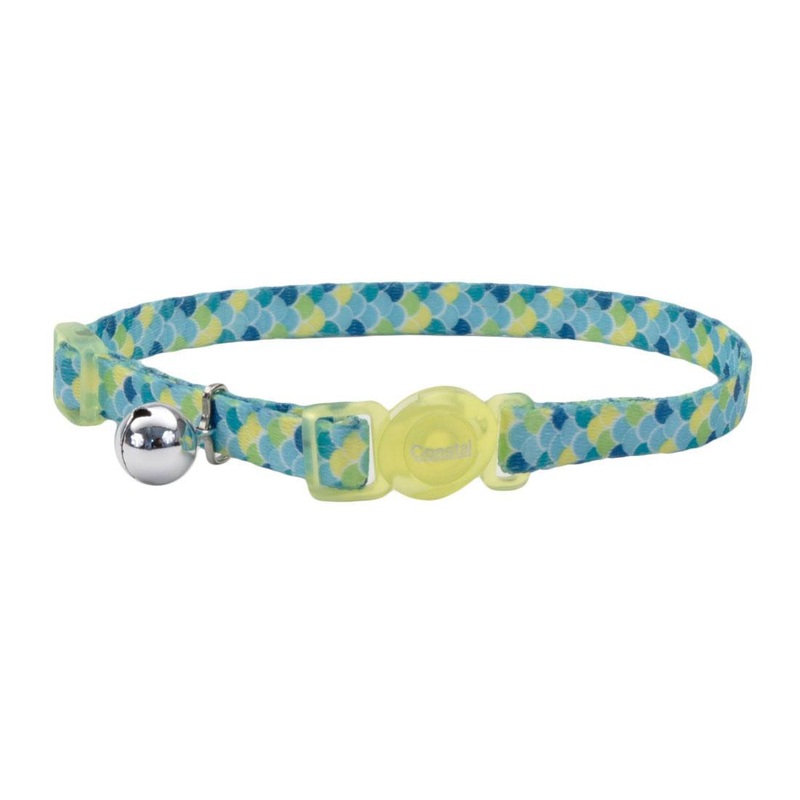 Coastal 3/8 Breakaway Cat Collar Lime Scale 8-12