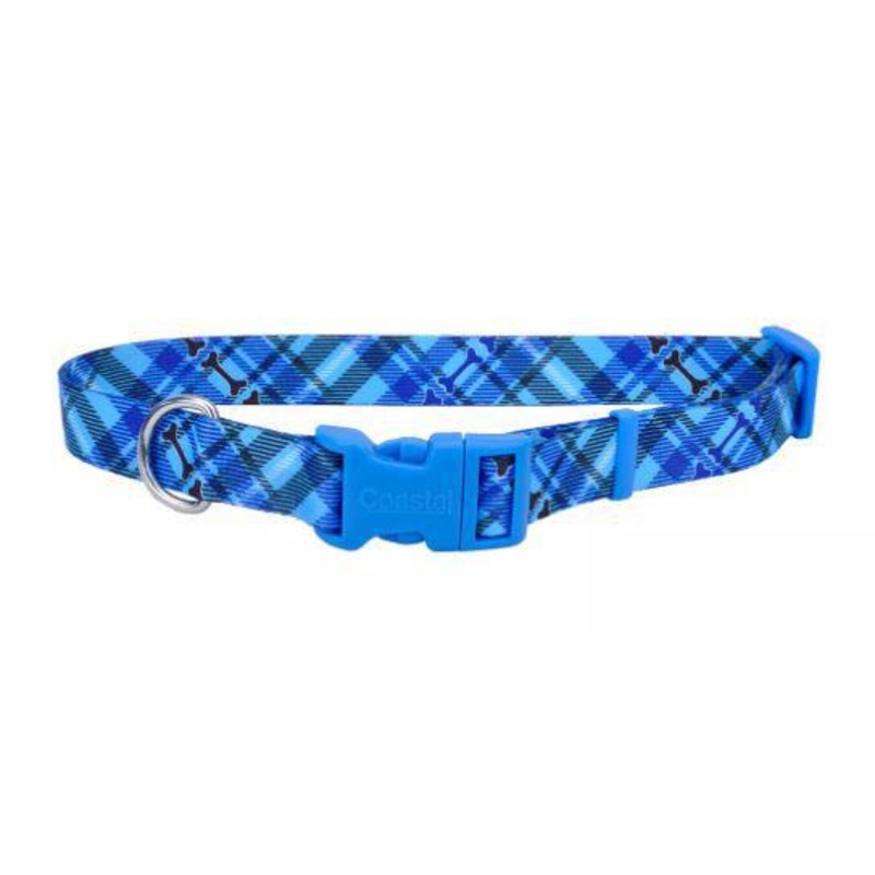 Coastal 5/8 Adj. Collar Plaid 10-14