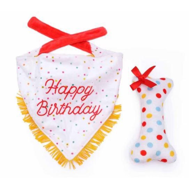 Zippy Paws Birthday Bandana Bone