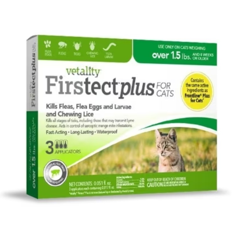 Firstect Plus Flea & Tick CAT Over 1.5#