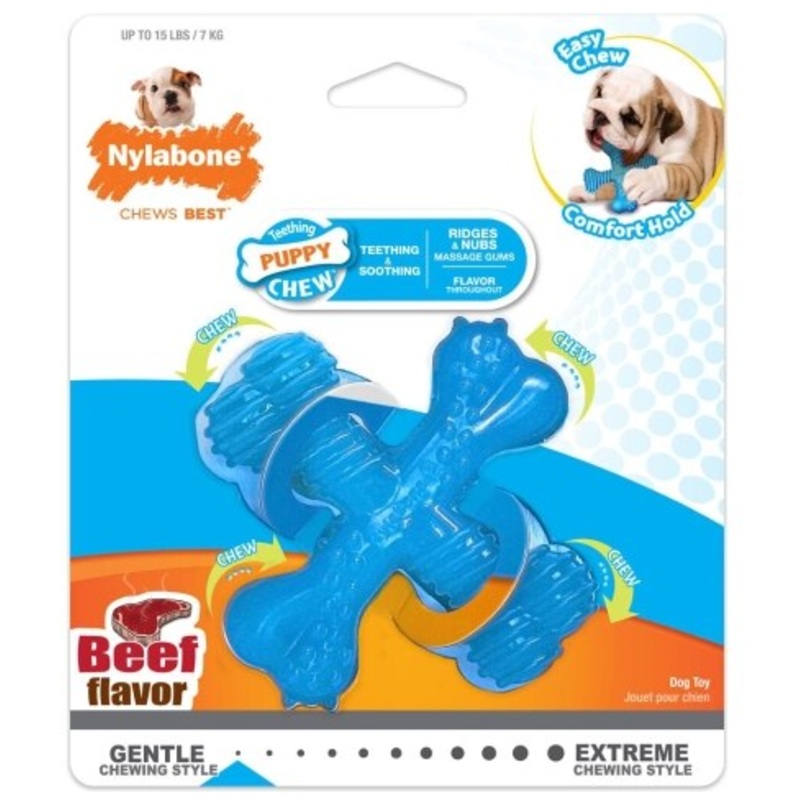 Nylabone Chew X-Bone Beef Regular