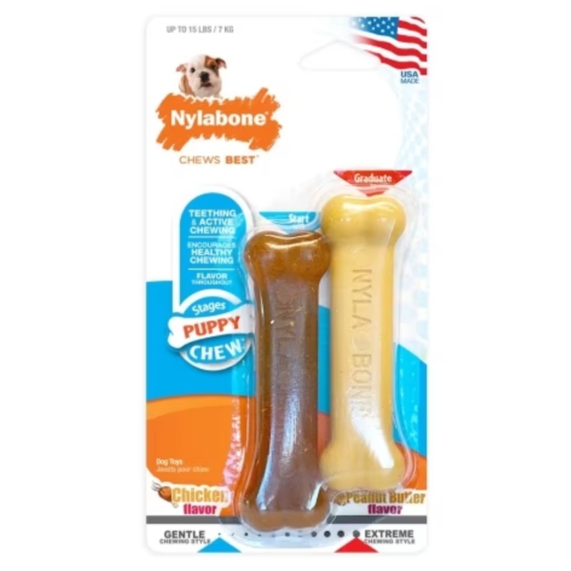 Nylabone Classic Bone 2pk