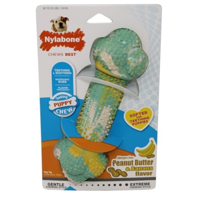 Nylabone Double Bone Peanut Butter/Banana Wolf