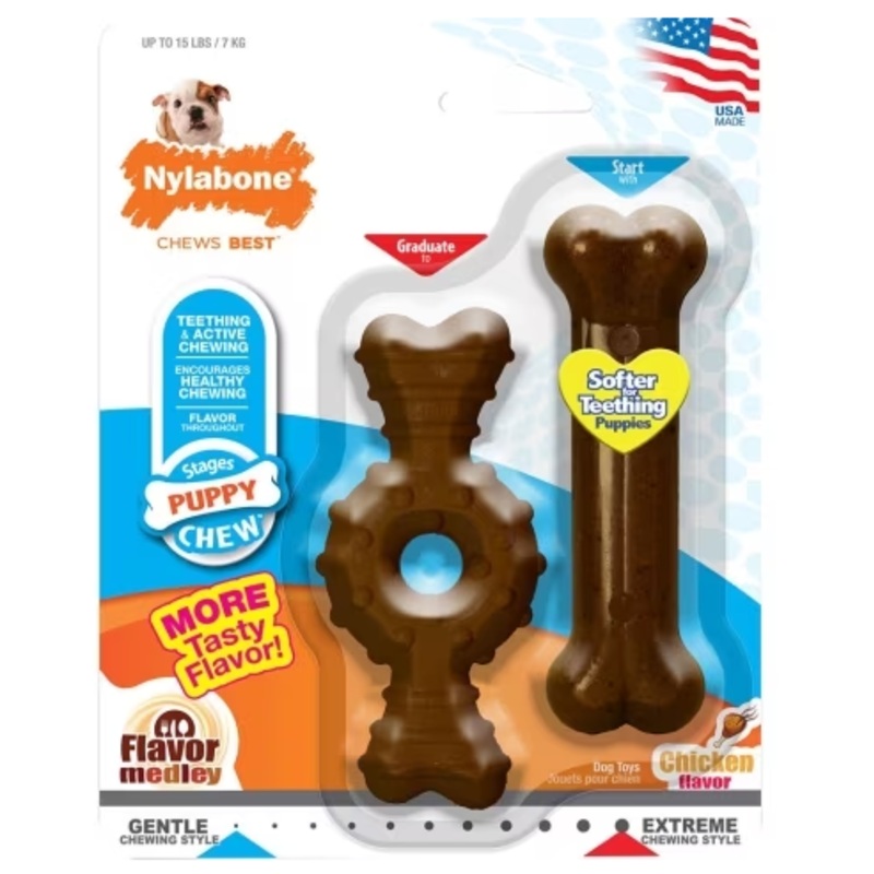 Nylabone Ring & Bone Chicken Petite