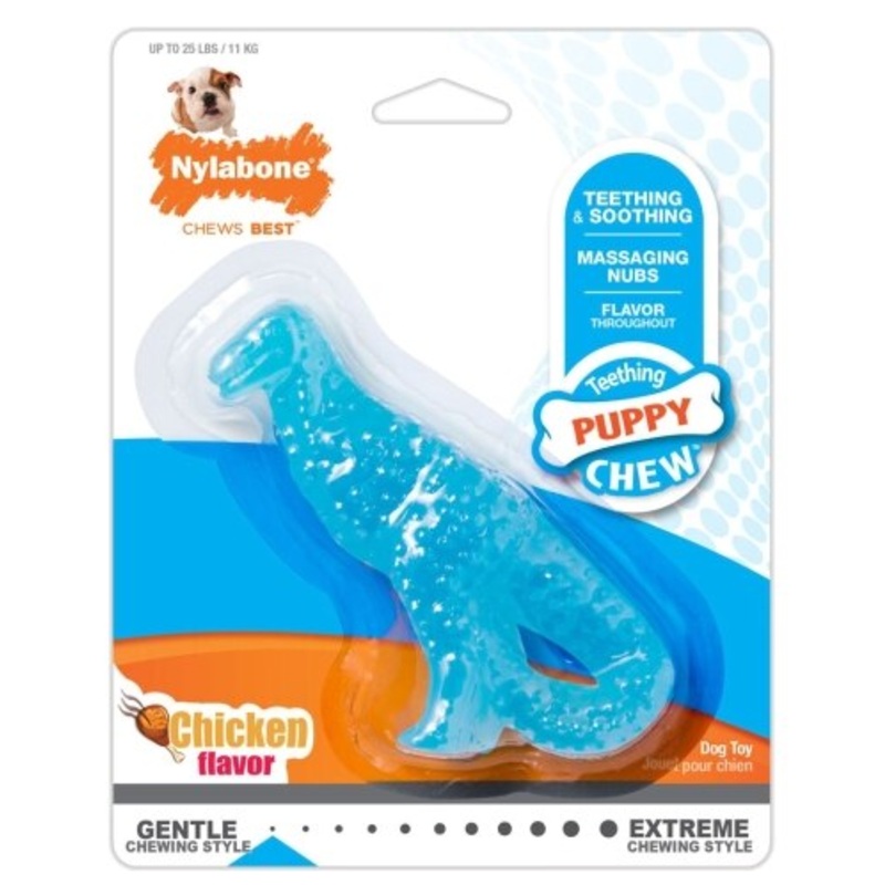 Nylabone Teething Dino Chicken Regular