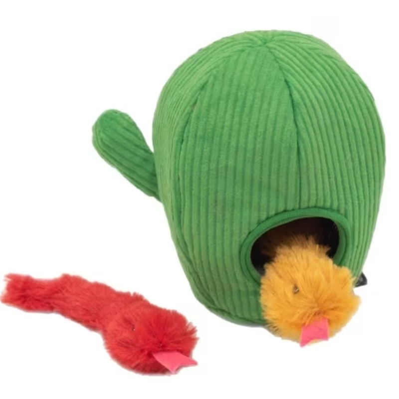 Zippy Claws Burrow Snakes In Cactus Catnip SM