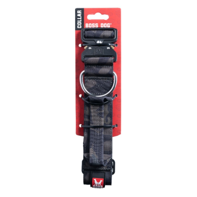 Boss Dog Collar 2 X-Large Black Camo (20-28)