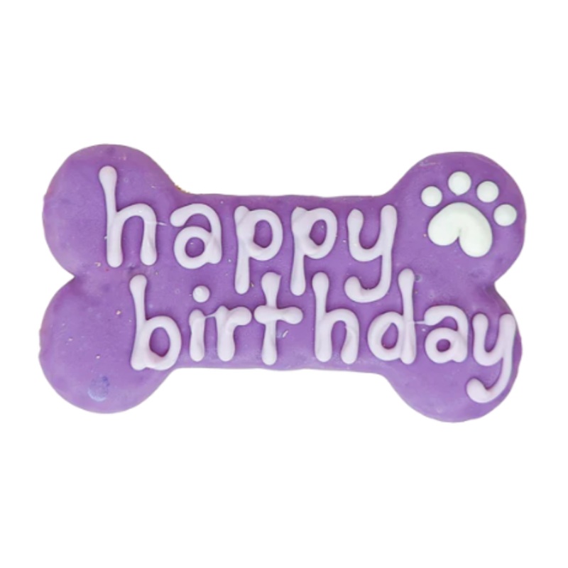 Bosco & Roxys Violet Happy Birthday Bone