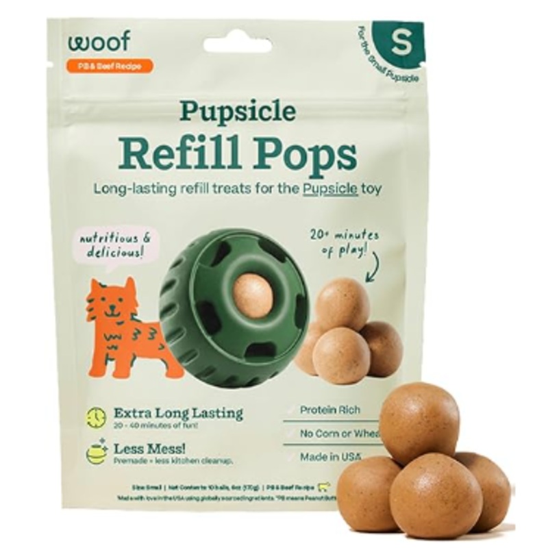 Woof Pupsicle Pops Beef SM 6z