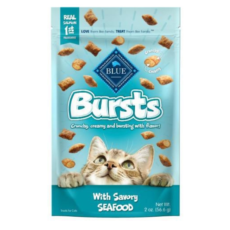 Blue Buffalo Buff Bursts Seafood Cat Treat 2 oz