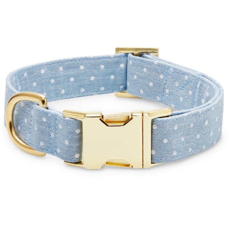 Chambray Dots Dog Collar|XS|S|M|L