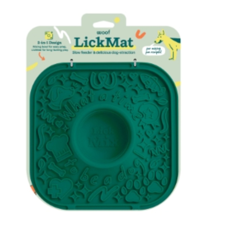 Woof Dog Lickmat – Green