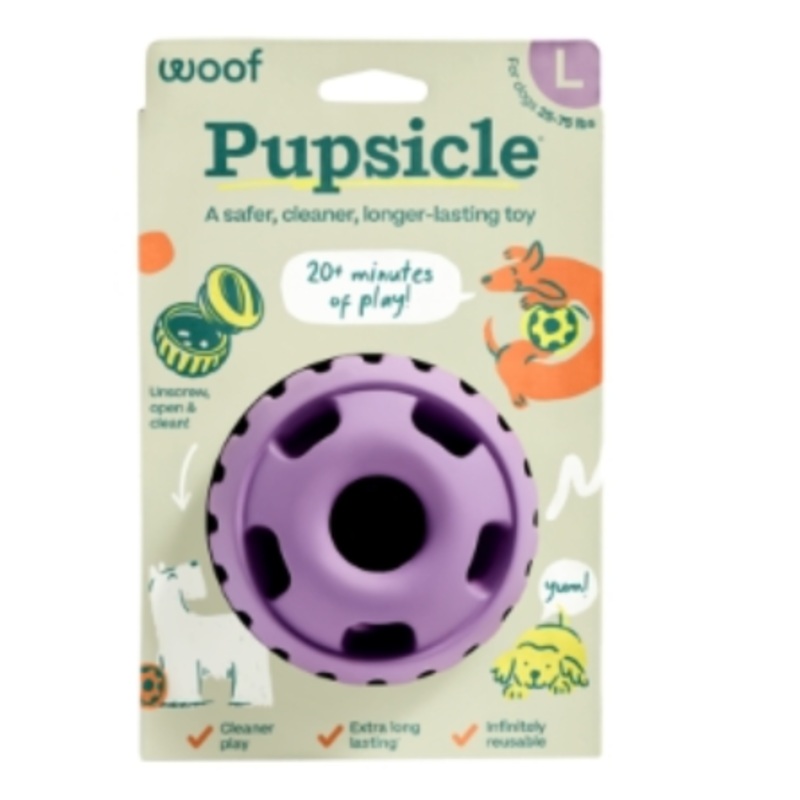 Woof Dog Pupsicle Lavendar Large