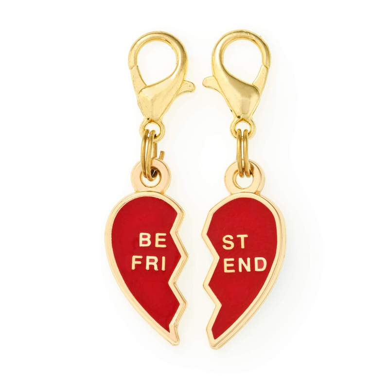 BFF Hearts Collar Charm Set|Charm Only|Charm + Pet Tag Keeper