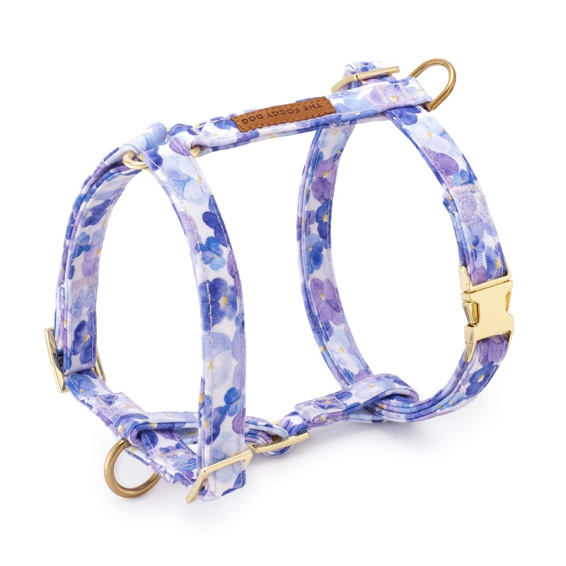 Pressed Pansies Dog Harness|XS|S|M|L