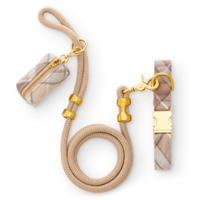 Andover Plaid Flannel Collar Walk Set