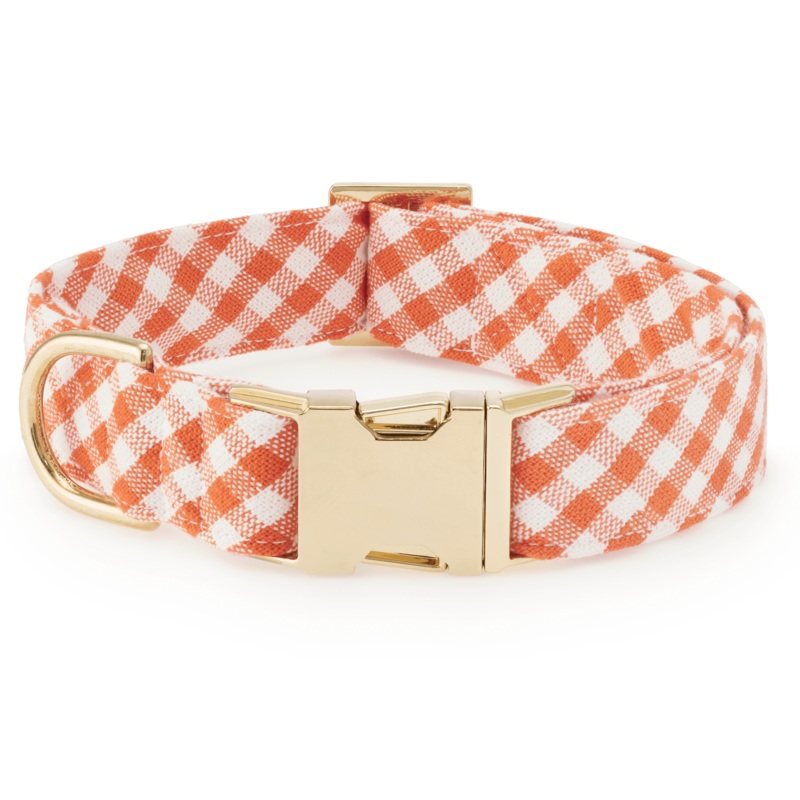 Cider Gingham Dog Collar|XS|S|M|L