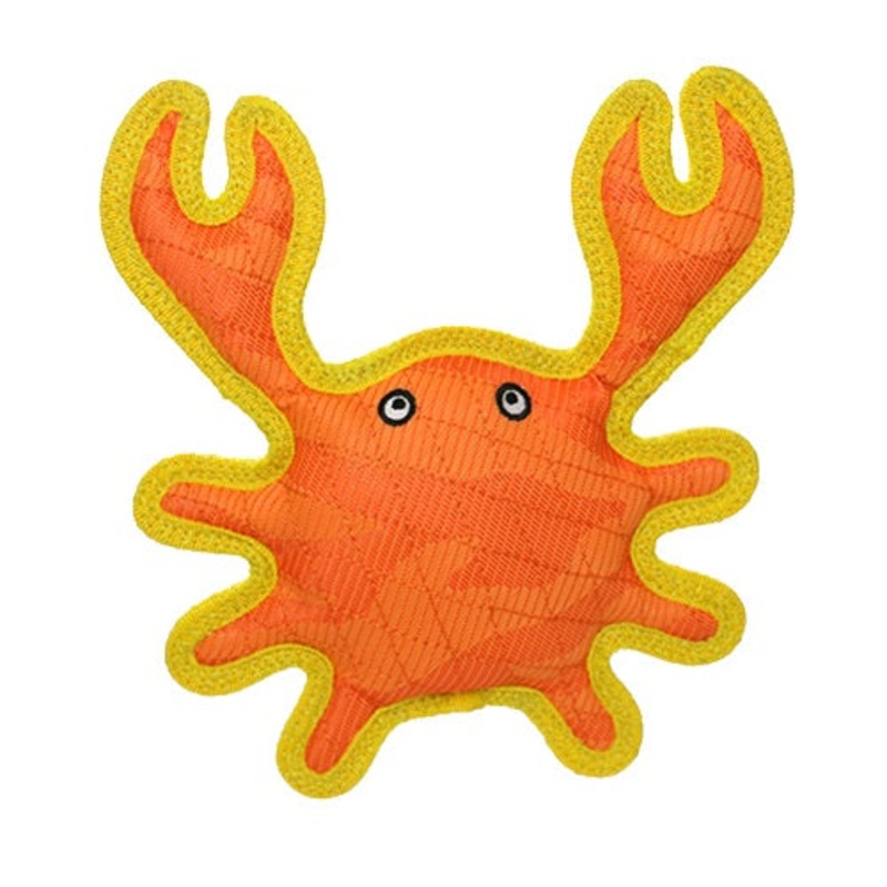 Crab Dog Toy|Orange-Yellow|Blue-Green