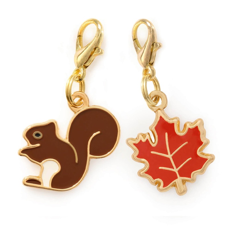 Woodland Collar Charm Set|Charm Set|Charm Set + Pet Tag Keeper