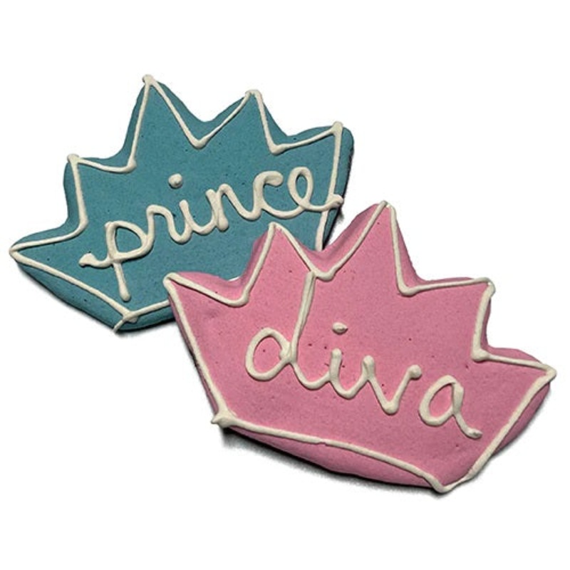 Crown Dog Treats|Pink – Diva|Blue – Prince