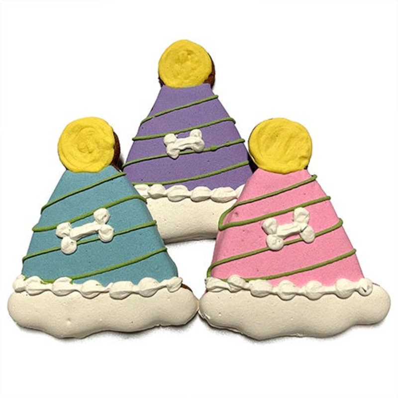 Party Hat Dog Treats|Blue|Pink|Purple