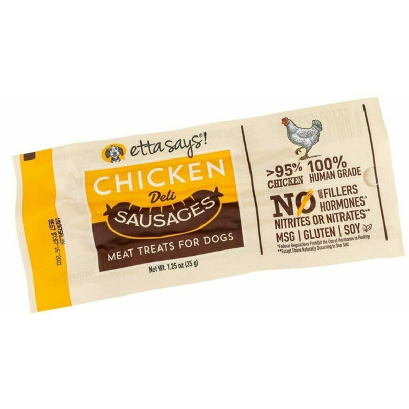 Chicken Deli Sausage Dog Treats by Etta Says!