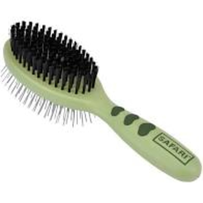 Plastic Pin & Bristle Dog Combo Brush for Dogs